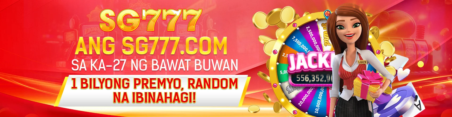 SG777 Games promotional banner 1 - Online casino games, slots, live casino, and exclusive bonuses