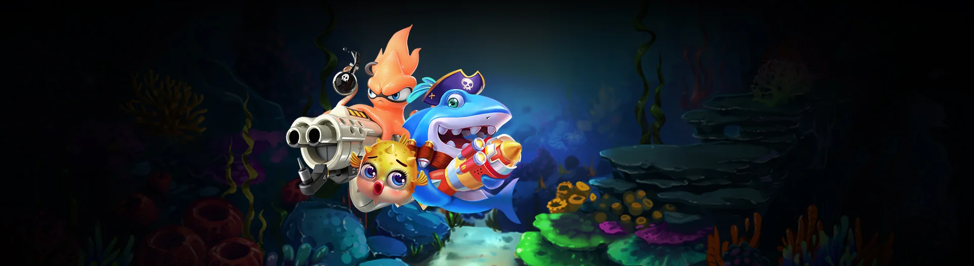 Fish Hunter Games background - Dive into exciting fish shooting games with stunning graphics and engaging gameplay. Hunt fish and win big rewards in these action-packed arcade games.